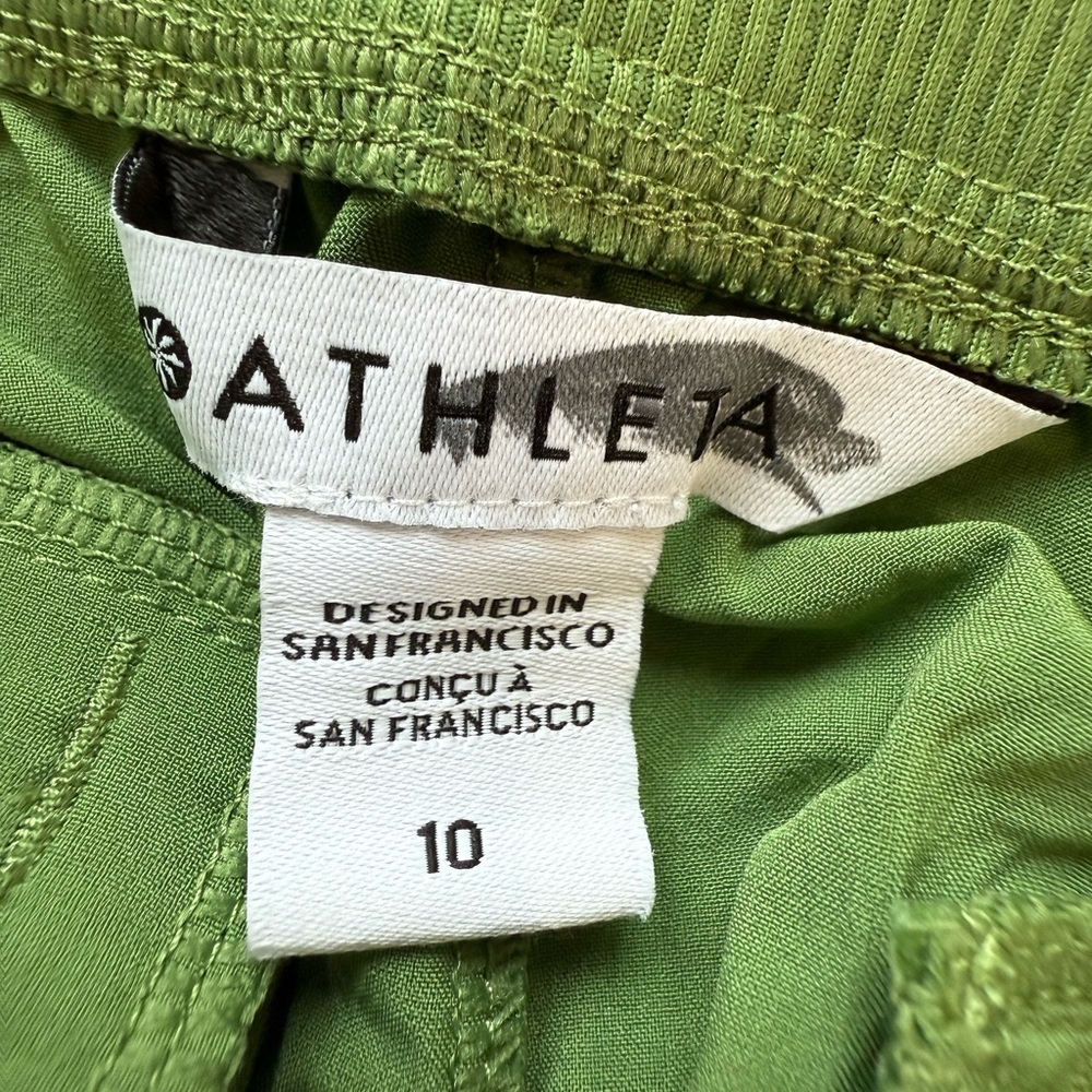 Athleta Brooklyn Mid Rise Ankle Pant Green Size 10 Athletic Leisure Pant New - Picture 7 of 10